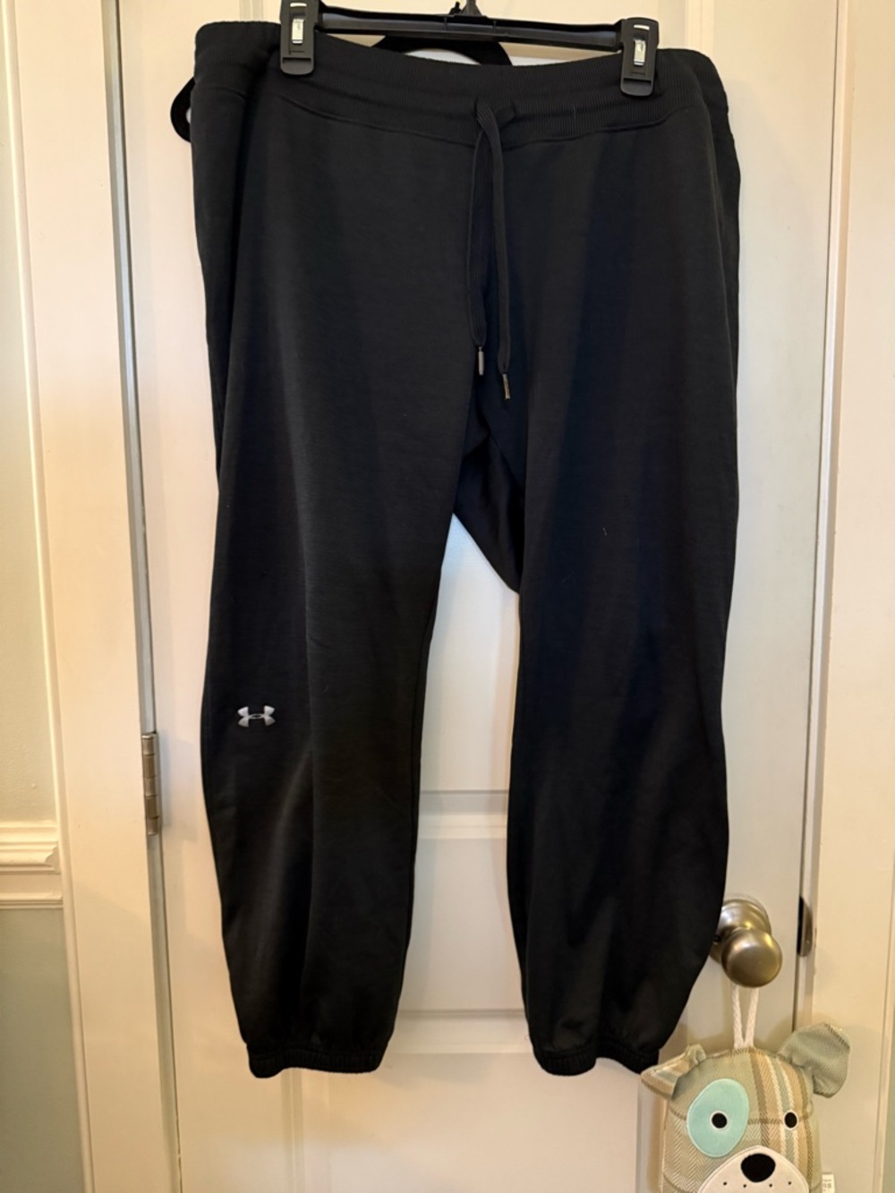 Under Armour Black joggers with Logo Tag